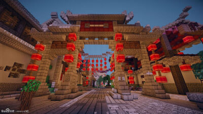 epicwork----中国风古镇 - 丽江 -------by minecraft