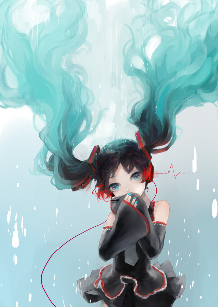 二息歩行p站二次元原创初音未来miku 黑ミク进化的过程透明感 堆糖 美图壁纸兴趣社区