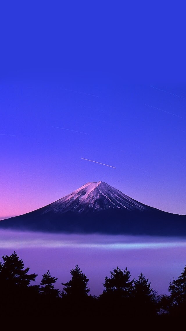 iphone5壁纸,日本风景,富士山