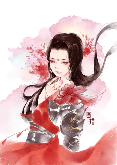 彼岸花.手绘,古风.