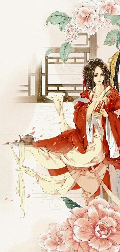 彼岸花.手绘,古风.