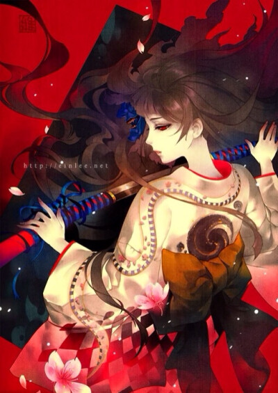 彼岸花.手绘,古风.