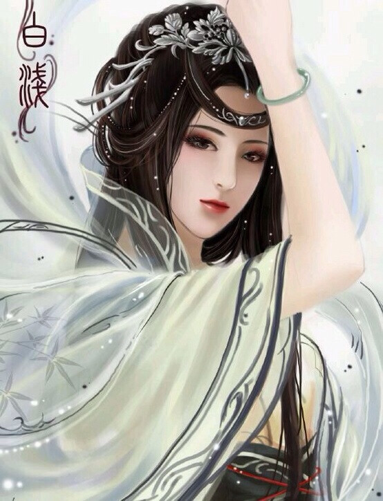 彼岸花.古风,手绘,美人.