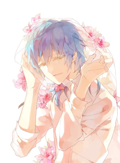 「二次元 美少年」动漫 插画 原创 手绘 美少年 pixiv 花とあなた〔侵
