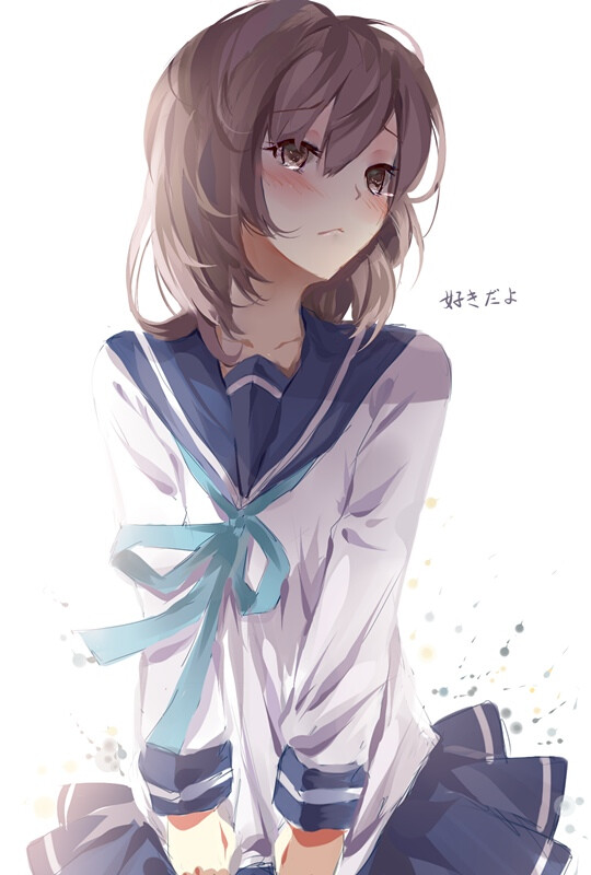 「二次元 少女」动漫 插画 原创 手绘 少女 pixiv 落书き 13.10.