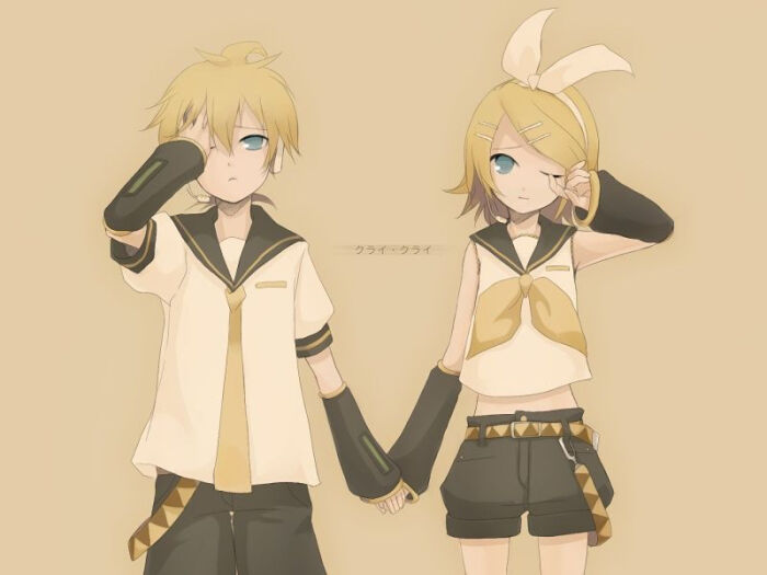 镜音连(kagamine len\镜音レン),镜音铃(kagamine rin/镜音 リン)