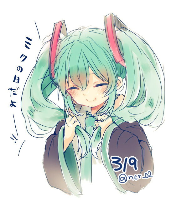 (3月9日的涂鸦 p站 二次元 插画 手绘 初音未来 miku 感谢祭 头像