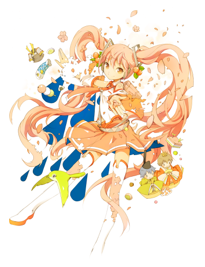 spring p站 二次元 插画 少女 头像 手绘 初音未来 miku 樱初音 春
