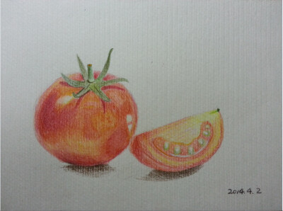彩铅002-番茄