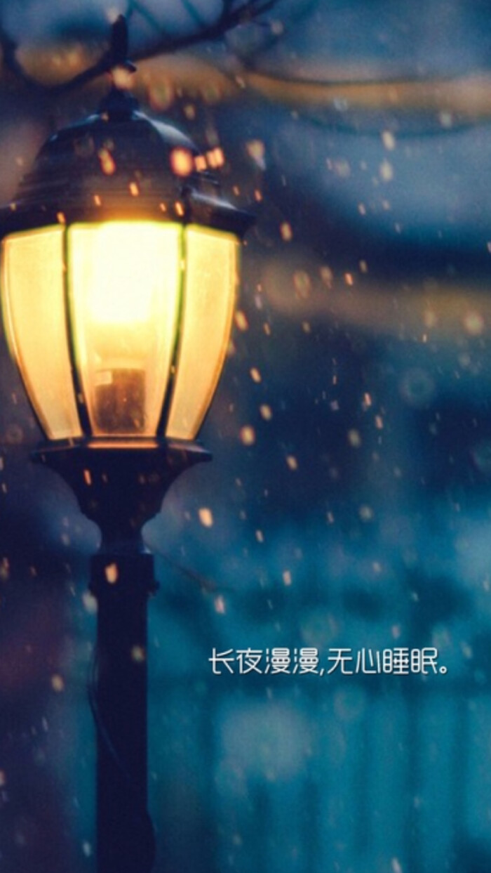 it"s a long night,no mood to sleep.长夜漫漫.无心睡眠.