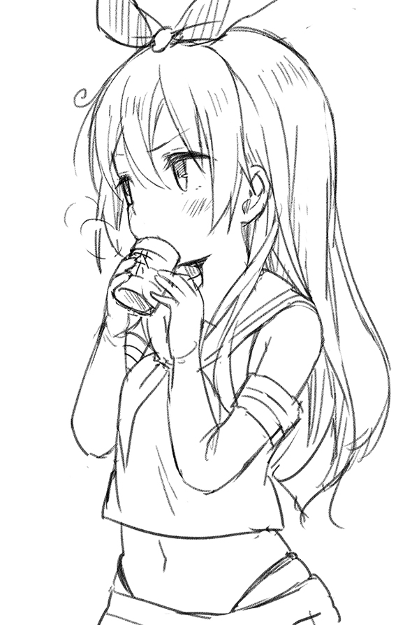 手绘 插画 线稿 手稿 黑白素材