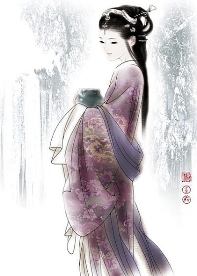 收集   点赞  评论  古风插画,风景,人物,手绘,水彩,水墨画,涂鸦