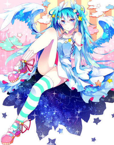 评论  动漫 壁纸 头像 唯美 少女 梦幻 唯美 插画 套图 初音未来十