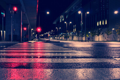 街道,夜景