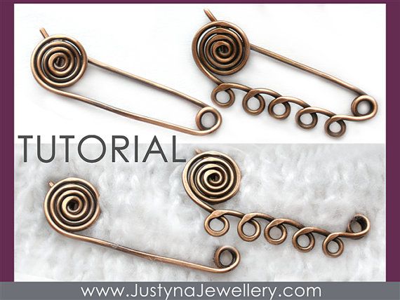 绕线 铜线手工饰品 diy 简单的别针,可以缀上各种珠珠