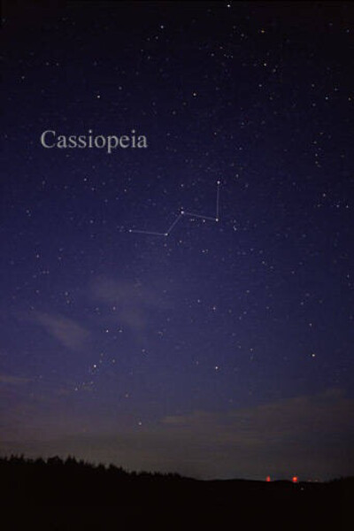 仙后座 cassiopeia. 五颗星