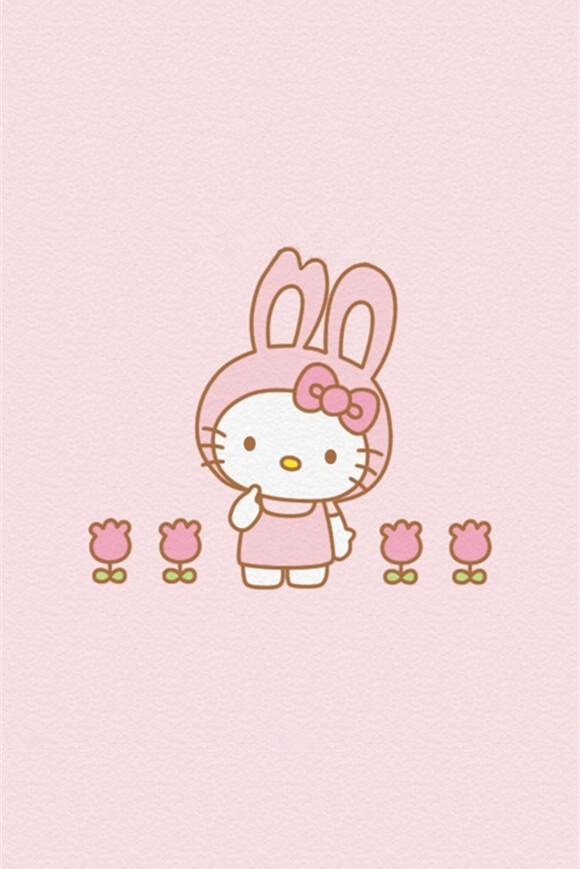 iphone壁纸 萌物 可爱 背景 hello kitty 猫