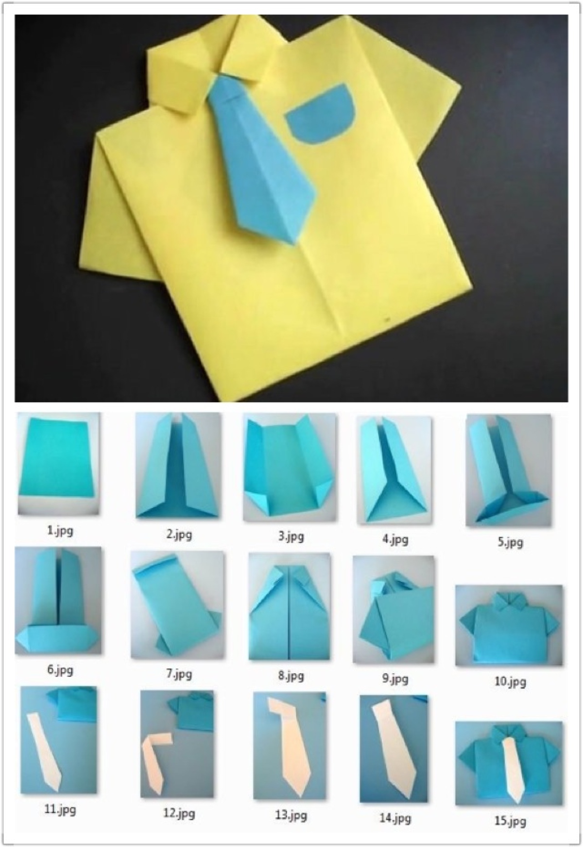 手工达人的折纸教程:服装系列