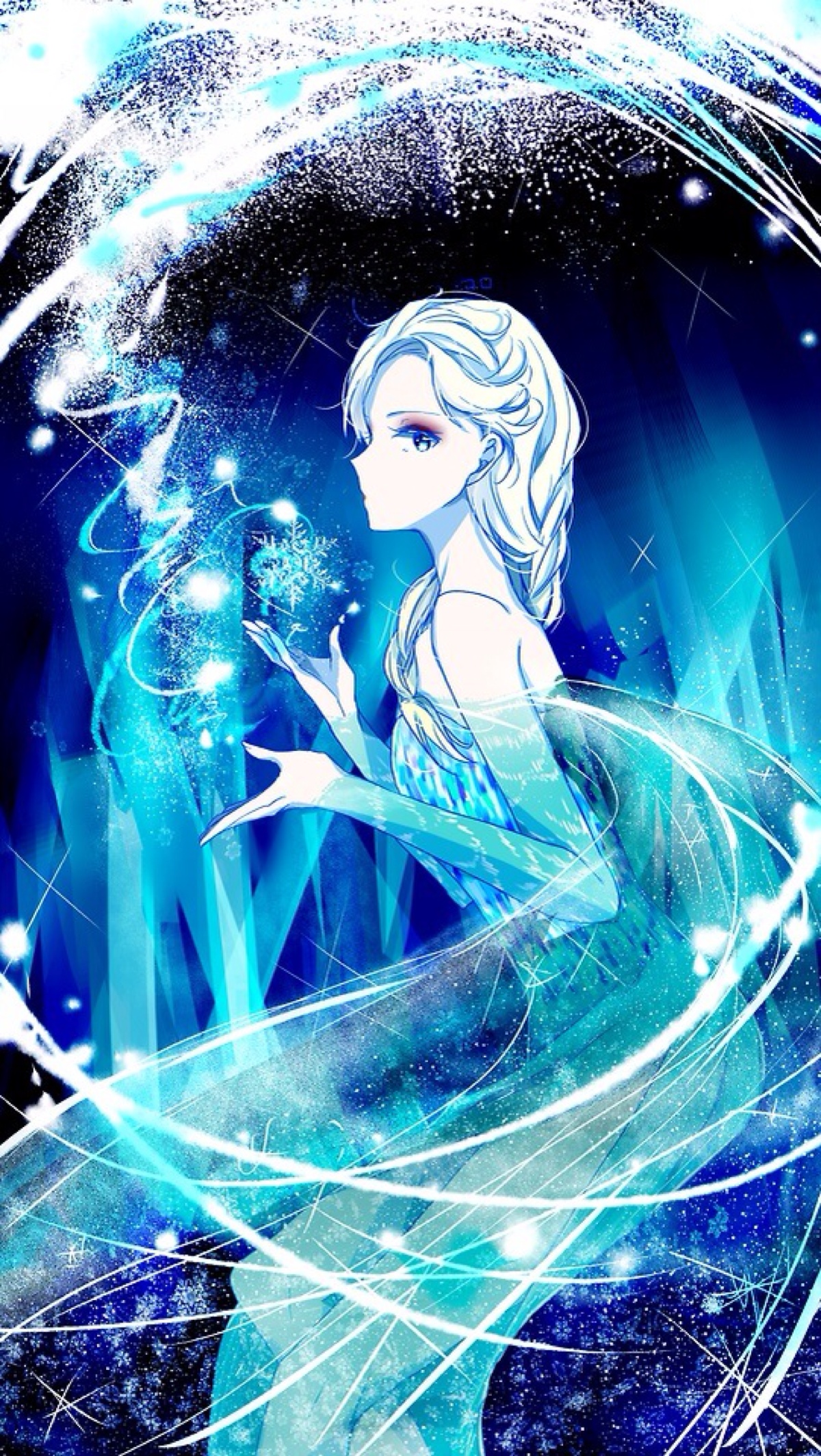 插画 电影 动漫【冰雪奇缘frozen】elsa