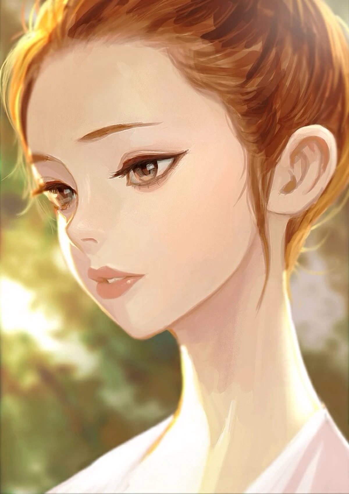 精致 手绘 半写实少女