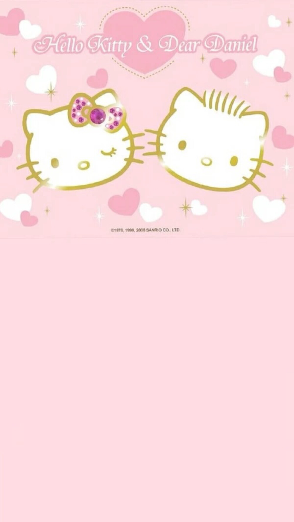 hello kitty  iphone 壁纸 锁屏 微信 背景 平铺 手绘 插画