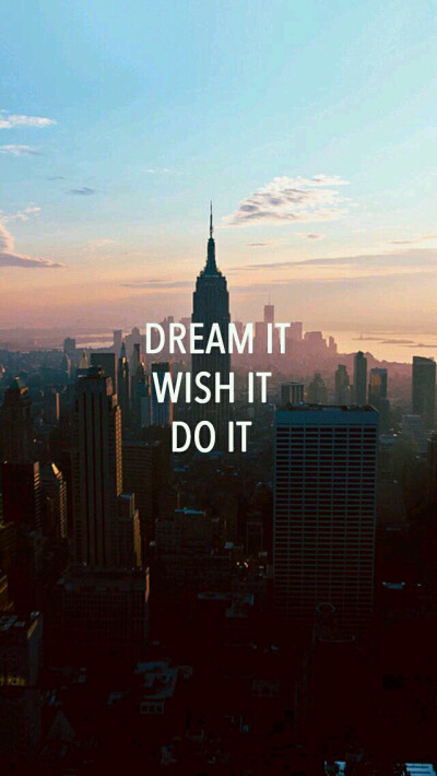 高二了 努力吧 dream it, wish it, now do it.