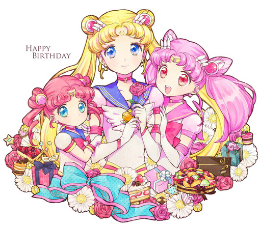 美少女战士,动漫,二次元,小小兔,月野兔,水兵月