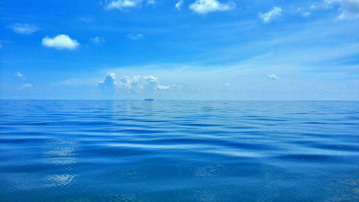 海天一色风景