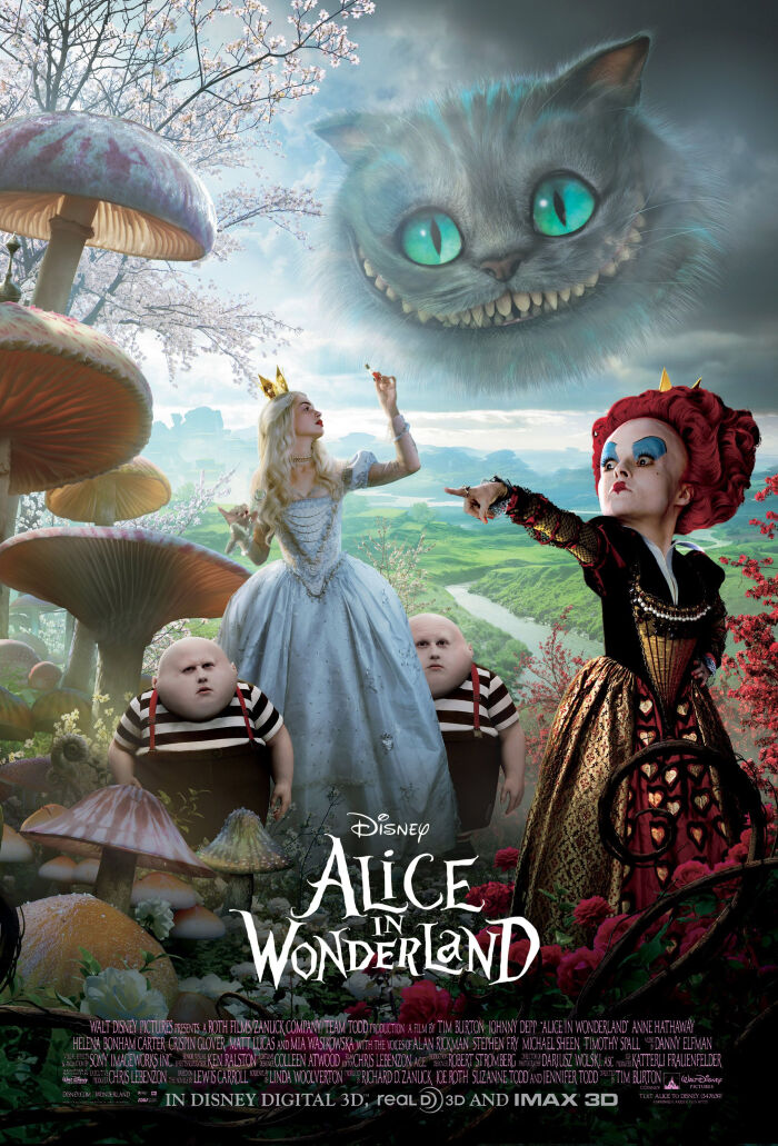 《爱丽丝梦游仙境》是迪士尼的一部3d立体电影.
