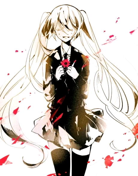 动漫少女 二次元///女孩不要哭