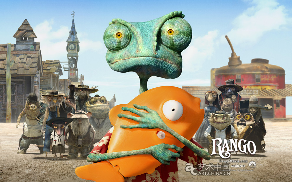 《兰戈》(rango),美国动作冒险动画电影,电影的主角兰戈是一只被饲养