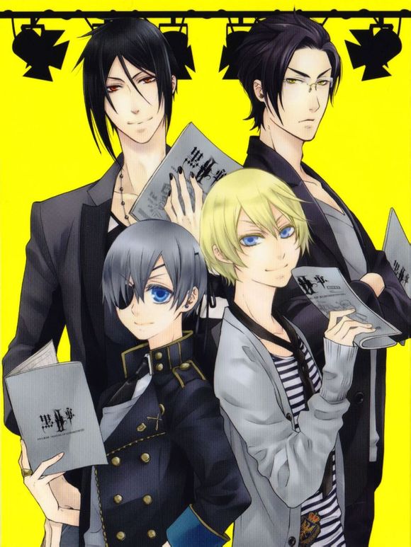 black butler 黑执事 塞巴斯蒂安·米卡艾里斯 夏尔·凡多姆海威 阿洛