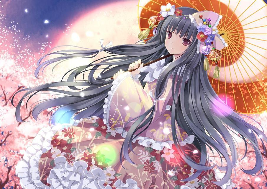 插画手绘 二次元 美女 动漫 萌 壁纸