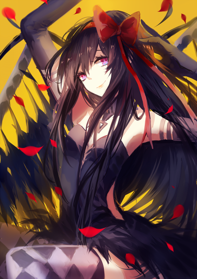 少女 头像 原创 壁纸 (ω) 魔法少女小圆 晓美焰 叛逆的物语 恶魔焰