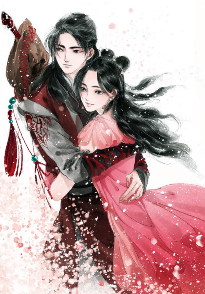 彼岸花.古风,手绘,美人.