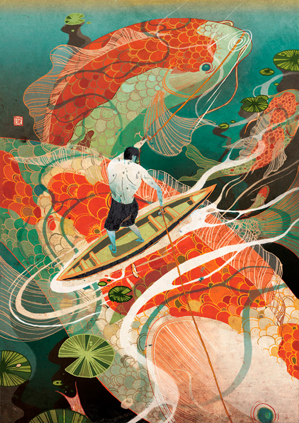 来自中国香港的插画家victo ngai,原名ngai chuen ching.