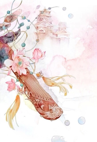 iPhone壁纸古风,iPhone手机壁纸可爱 古风 插画 复古 美感 iphone5 壁纸 朱门半掩谁家小姐,我骑白马路过门