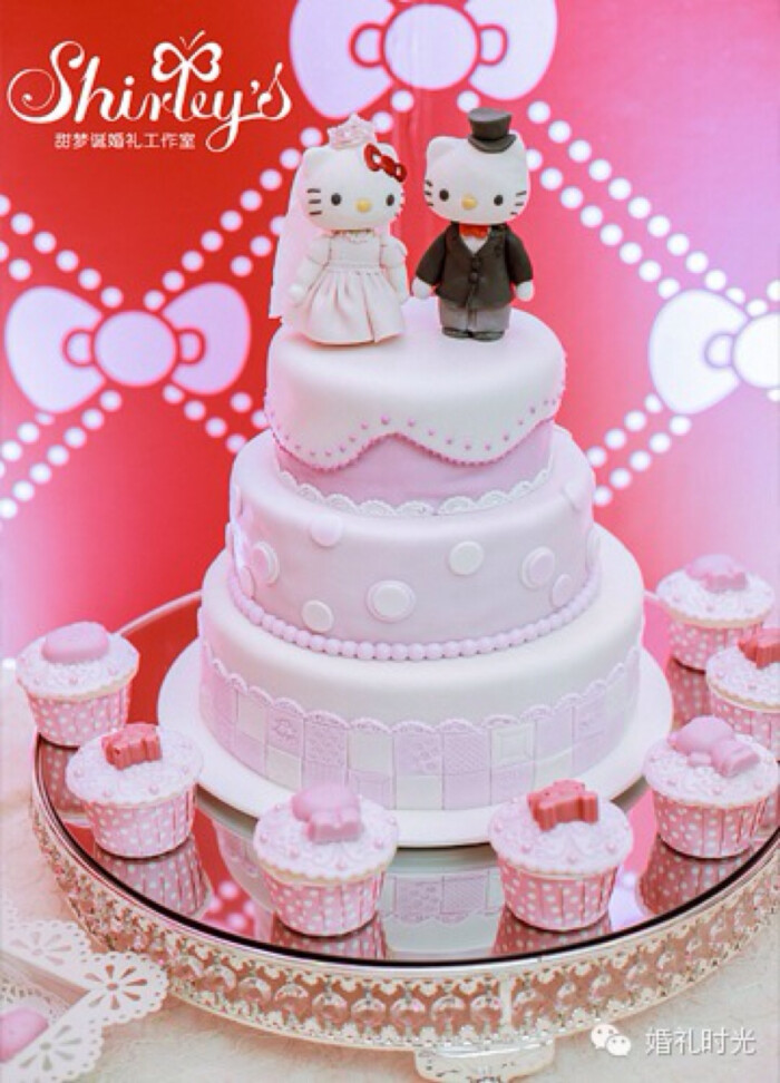 Hello Kitty主题婚礼蛋糕 堆糖 美图壁纸兴趣社区