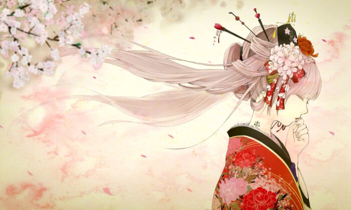 樱花和风日本动漫美图美景插画iphone 5 壁纸喜欢请点赞 堆糖 美图壁纸兴趣社区