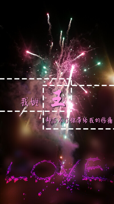 我姓王,却忘不了你带给我的伤痛.