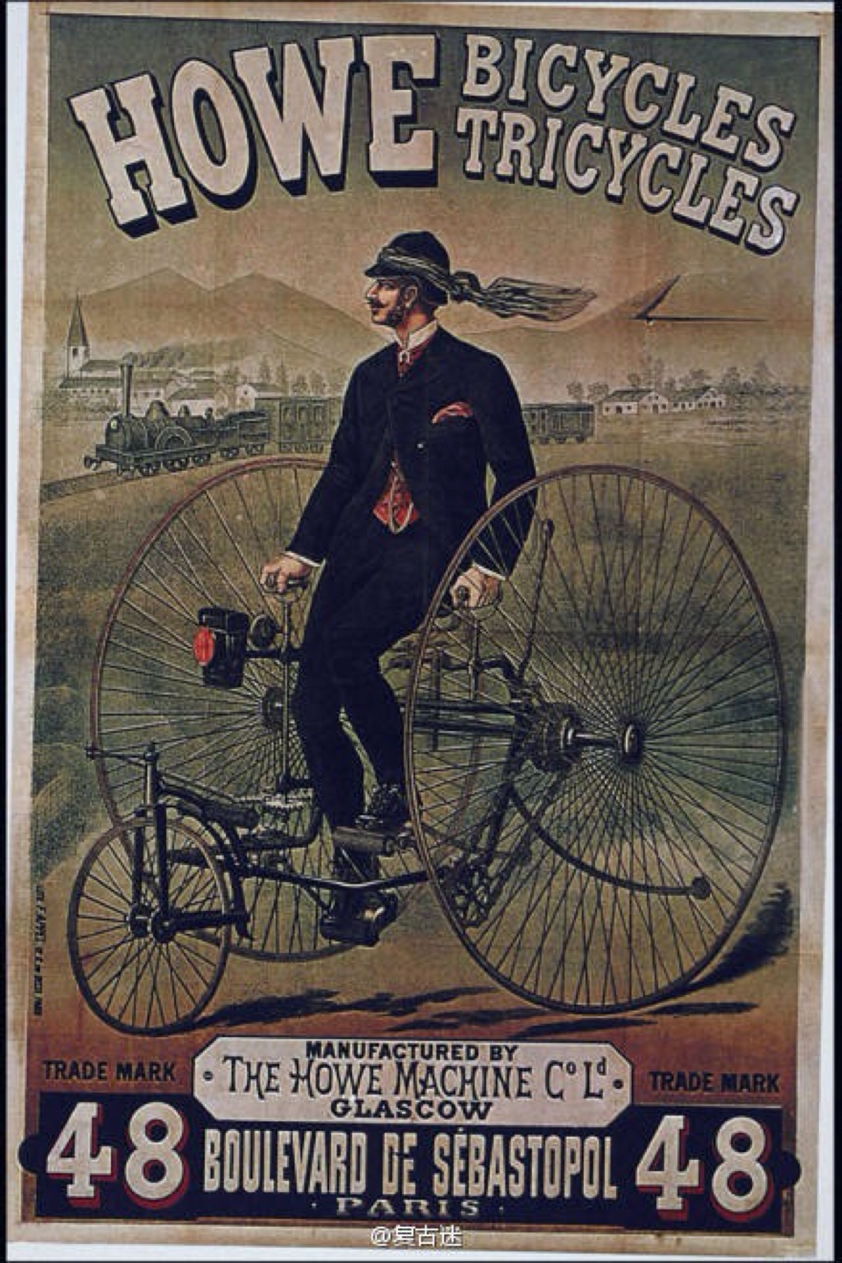 复古骑行,vintage海报