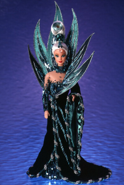 芭比娃娃 1992限量版 bob mackie neptune fantasy barbie doll 水神