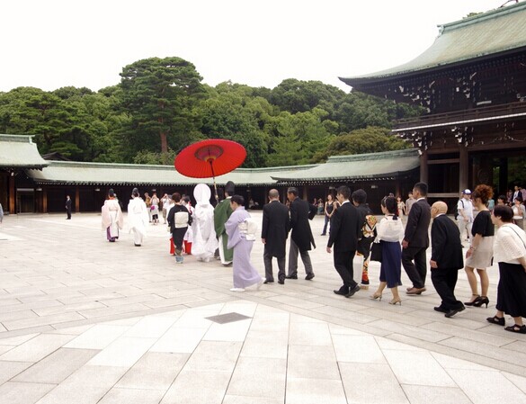 花嫁行列1 新人正走向神社参加神前式 堆糖 美图壁纸兴趣社区