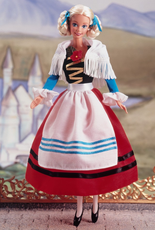 芭比娃娃 1995限量版 german barbie03 doll 2nd edition 德国