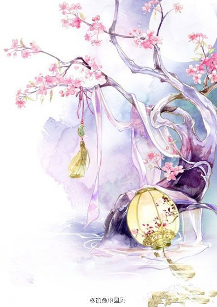 古风雅韵 背景 壁纸 素材 插画水彩 古画 水墨