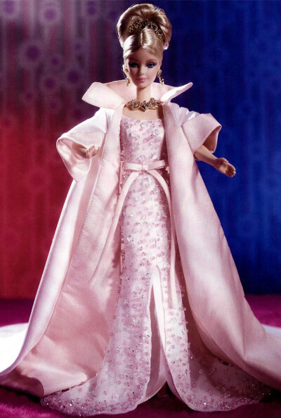 芭比娃娃 1999限量版 pink crystal jubilee barbie doll