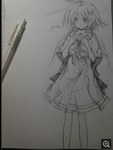 【赞】人物 少女 插画 素描