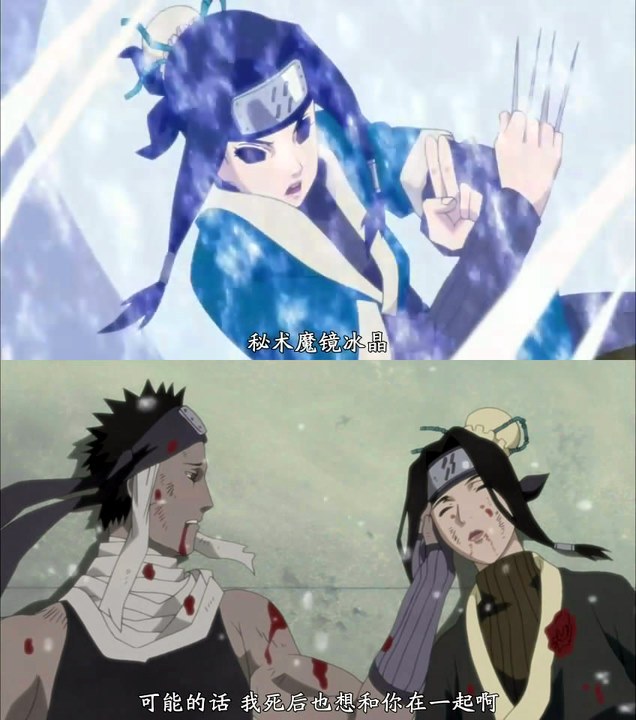 再不斩身负重伤的倒在白身边时,满天飘落的雪