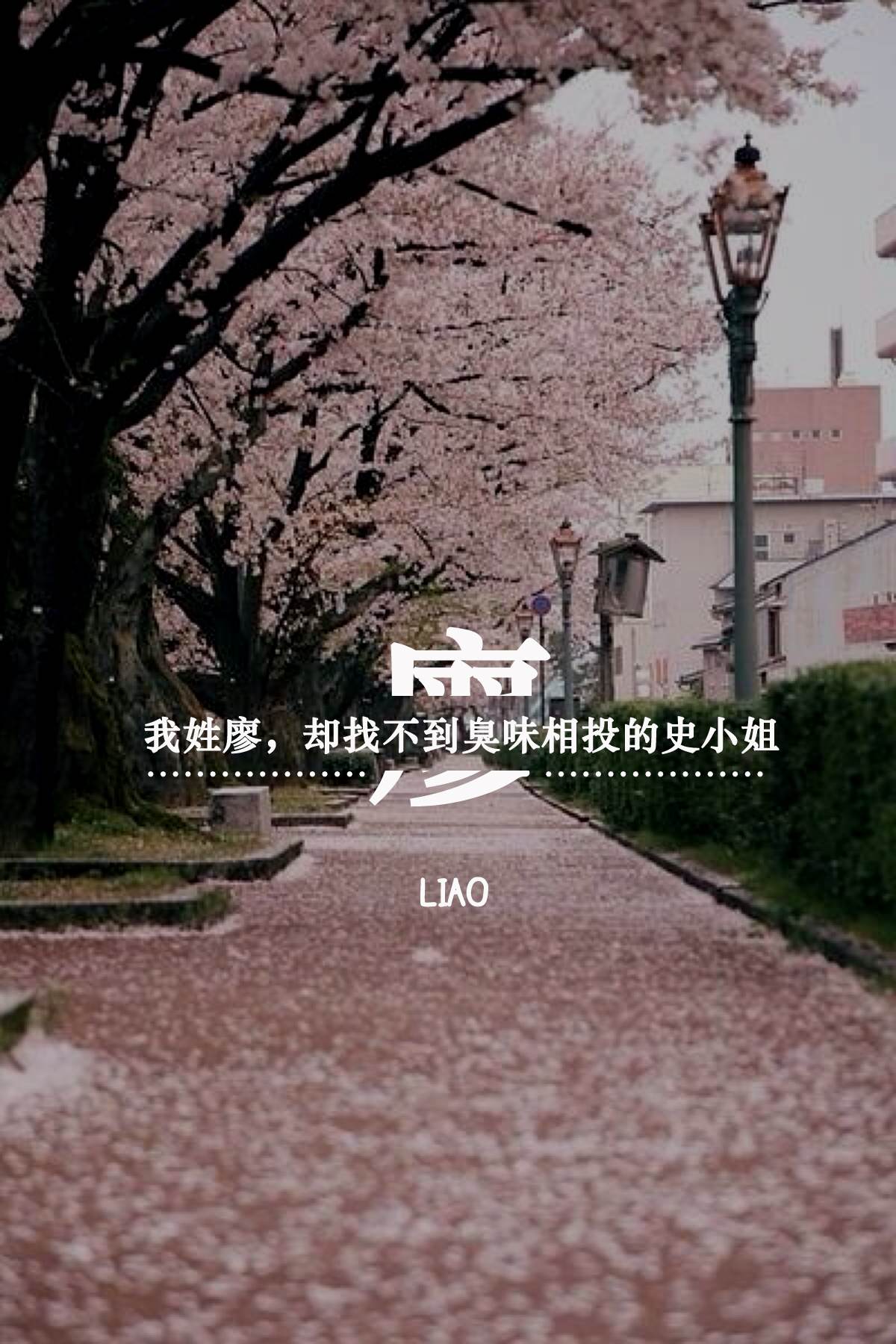 【姓氏壁纸】廖 lol