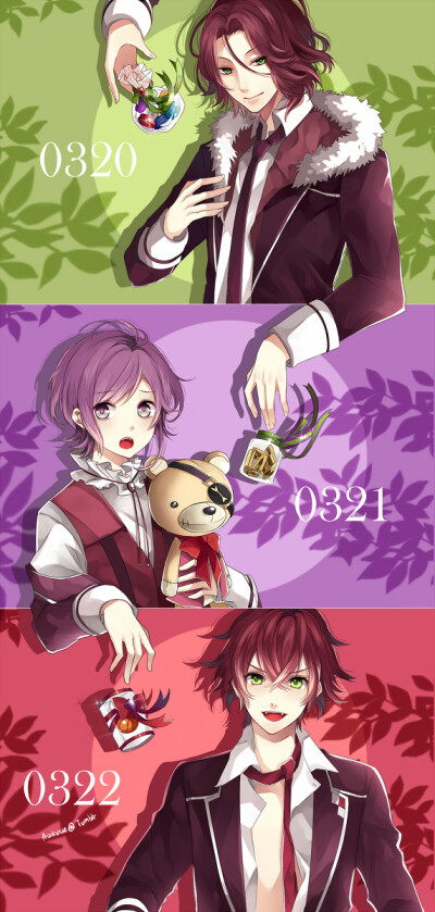 魔鬼恋人 diabolik lovers 逆卷礼人 逆卷绫人 逆卷奏人